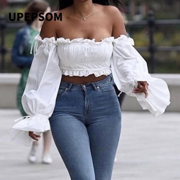 women's tanks & camis upepsom off shoulder flare sleeve white fashion ruffles vintage women lace up slim summer party club cropped
women's tanks & camis upepsom off shoulder flare sleeve white fashion ruffles vintage women lace up slim summer party club cropped