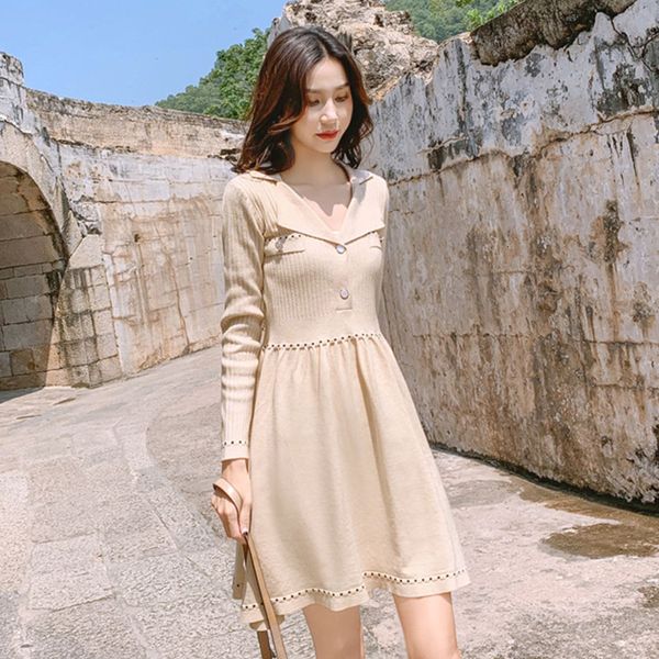 dress women knitted autumn beading notched v-neck long sleeve sweater lady a-line knee-length vintage p-308, Black;gray
dress women knitted autumn beading notched v-neck long sleeve sweater lady a-line knee-length vintage p-308, Black;gray