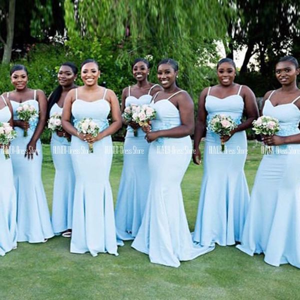 bridesmaid dress african women light blue wedding guest 2021 spaghetti straps lace up back mermaid dresses satin long party gown, White;pink
bridesmaid dress african women light blue wedding guest 2021 spaghetti straps lace up back mermaid dresses satin long party gown, White;pink