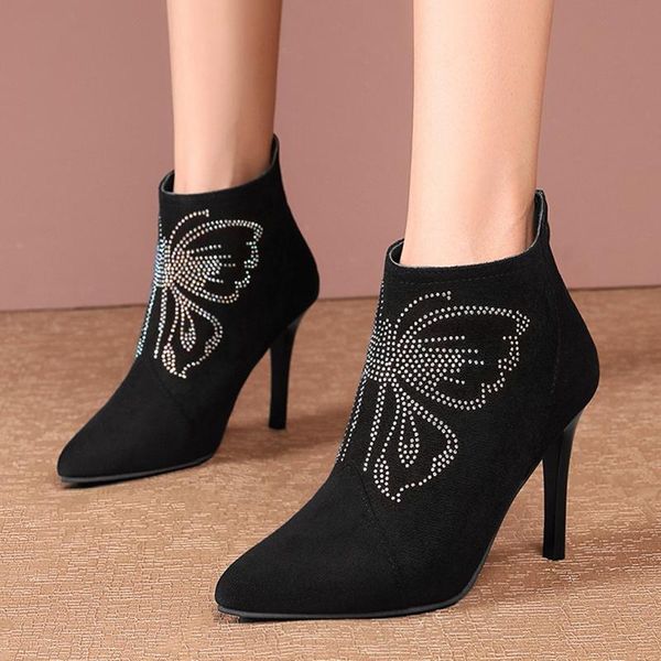 boots women fashion crystal super high heels ankle stiletto pointed toe woman autumn winter warm drop ship, Black
boots women fashion crystal super high heels ankle stiletto pointed toe woman autumn winter warm drop ship, Black
