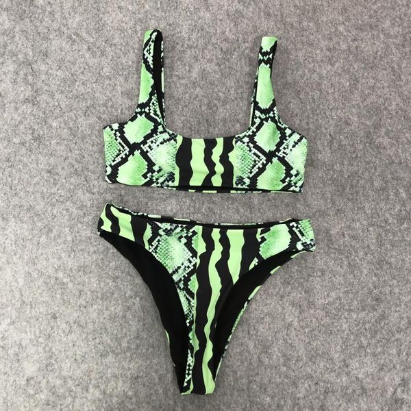 women's swimwear green snakeskin print micro bikini 2021 women high out push up bra swimsuit brazilian bathers bathing suit biquini, White;black
women's swimwear green snakeskin print micro bikini 2021 women high out push up bra swimsuit brazilian bathers bathing suit biquini, White;black