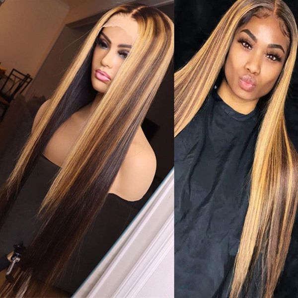 straight highlight wig 13x1 lace part human hair ombre brown honey blonde brazilian remy short long wigs for women pre plucked, Black
straight highlight wig 13x1 lace part human hair ombre brown honey blonde brazilian remy short long wigs for women pre plucked, Black