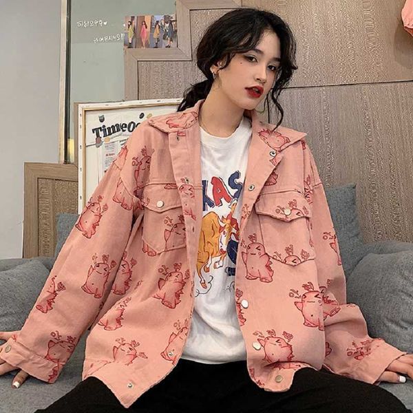 winter korea ulzzang fashion cartoon pink jacket female punk vintgae plus size harajuku casual hip hop long sleeve fun 210608, Black;brown
winter korea ulzzang fashion cartoon pink jacket female punk vintgae plus size harajuku casual hip hop long sleeve fun 210608, Black;brown