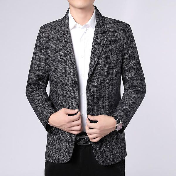 men's suits & blazers blazer autumn winter plaid pocket decoration outwear korean fashion trend slim coat single breasted suit jacket, White;black
men's suits & blazers blazer autumn winter plaid pocket decoration outwear korean fashion trend slim coat single breasted suit jacket, White;black