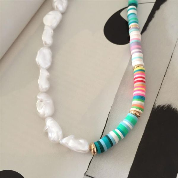 chains bohemian colorful pearl beads weaving handmade baroque simulated necklace clavicle chain choker jewelry, Silver
chains bohemian colorful pearl beads weaving handmade baroque simulated necklace clavicle chain choker jewelry, Silver