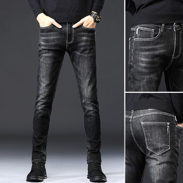 men's t shirts 2021 spring and autumn four seasons slim leggings korean fashion youth jeans long pants men, White;black
men's t shirts 2021 spring and autumn four seasons slim leggings korean fashion youth jeans long pants men, White;black
