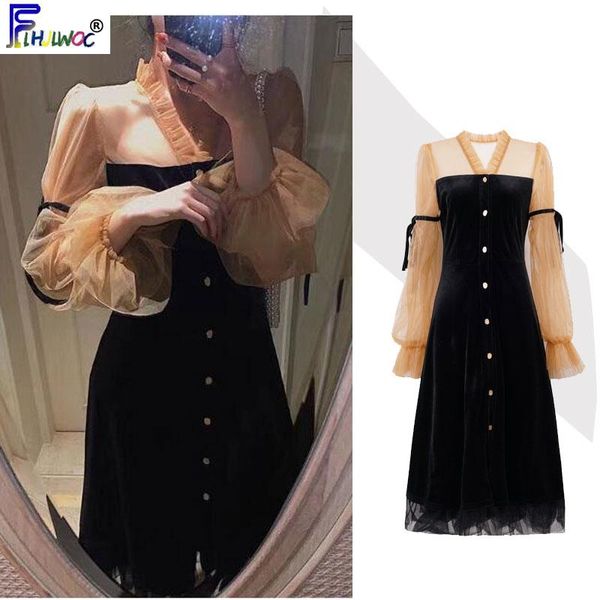casual dresses year party s women flare sleeve patchork sheer mesh transaprent ruffled button black shirt dress 11029, Black;gray
casual dresses year party s women flare sleeve patchork sheer mesh transaprent ruffled button black shirt dress 11029, Black;gray