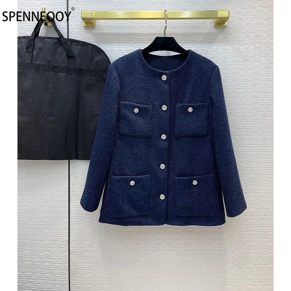 women's wool & blends spenneooy designer brand autumn office lady overcoat outwear women silk camellia print lining single-breasted twe, Black
women's wool & blends spenneooy designer brand autumn office lady overcoat outwear women silk camellia print lining single-breasted twe, Black
