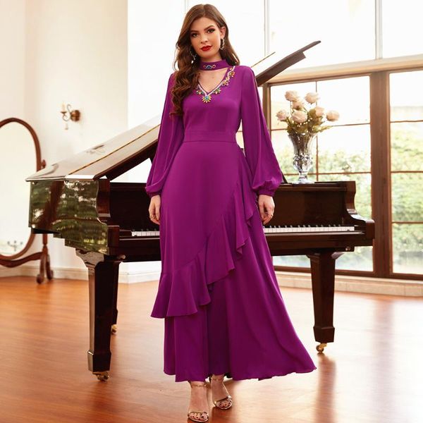 ethnic clothing fridayin women's charming banquet style v-neck solid color slim evening dress abayas turkish vestidos islamic robe, Red
ethnic clothing fridayin women's charming banquet style v-neck solid color slim evening dress abayas turkish vestidos islamic robe, Red