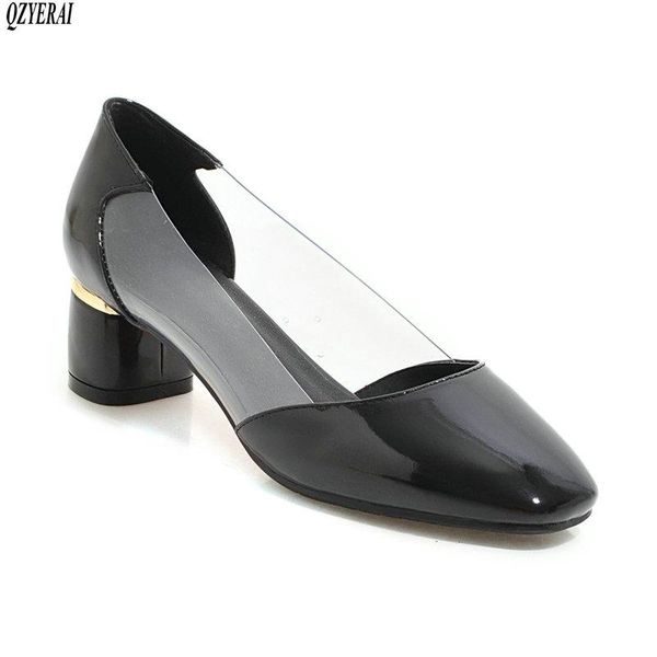 dress shoes women pumps high heels female fashion patent leather thick heel ladies shoe buckle strap pointed toe wedding, Black
dress shoes women pumps high heels female fashion patent leather thick heel ladies shoe buckle strap pointed toe wedding, Black