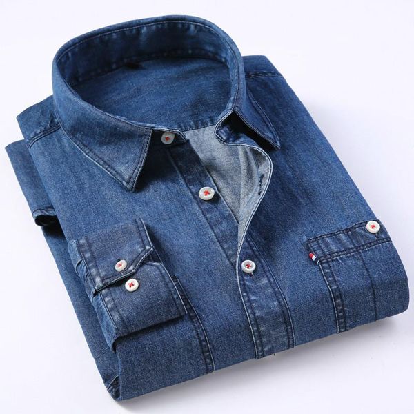 men's casual shirts trendy retro autumn winter denim jacket style personality mens button up shirt long sleeve, White;black
men's casual shirts trendy retro autumn winter denim jacket style personality mens button up shirt long sleeve, White;black