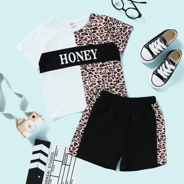 clothing sets summer casual for baby boys leopard stitching t-shirt+pant 2 pcs letter children suits 1-6 year old kids outfits, White
clothing sets summer casual for baby boys leopard stitching t-shirt+pant 2 pcs letter children suits 1-6 year old kids outfits, White