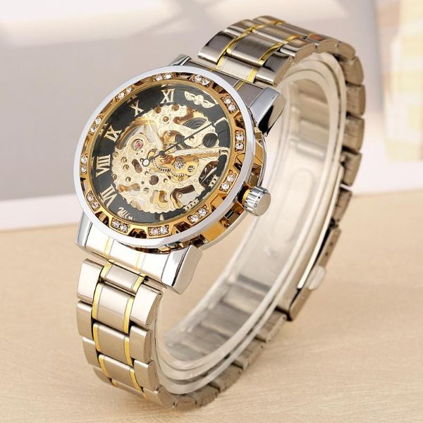 wristwatches fashion men mechanical roman numerals display men's watch stainless steel watchband hand-wind man clock, Slivery;brown
wristwatches fashion men mechanical roman numerals display men's watch stainless steel watchband hand-wind man clock, Slivery;brown