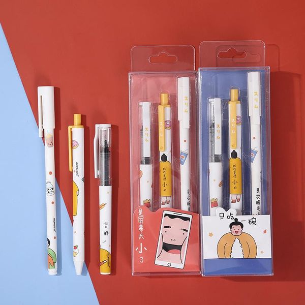 gel pens 3pcs mixed suit quality student school office stationery fine nib black pen big ink capacity cute
gel pens 3pcs mixed suit quality student school office stationery fine nib black pen big ink capacity cute
