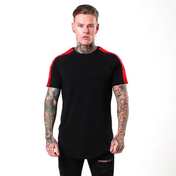 men's t-shirts 2021 summer men pure color stitching hip hop t-shirt casual slim o-neck tee trendy base short sleeve t shirts male, White;black
men's t-shirts 2021 summer men pure color stitching hip hop t-shirt casual slim o-neck tee trendy base short sleeve t shirts male, White;black