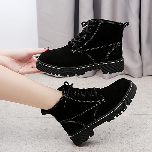 boots smile circle ankle suede leather women flat platform short ladies shoes fashion autumn winter zapatillas mujer, Black
boots smile circle ankle suede leather women flat platform short ladies shoes fashion autumn winter zapatillas mujer, Black
