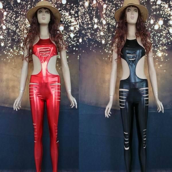 women's jumpsuits & rompers party clubwear faux leather jumpsuit slashed 3s2255 fashion ladies', Black;white
women's jumpsuits & rompers party clubwear faux leather jumpsuit slashed 3s2255 fashion ladies', Black;white
