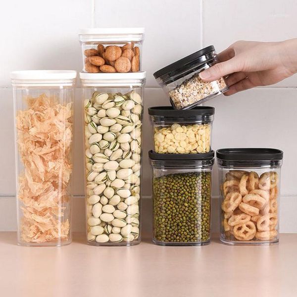 plastic sealed kitchen storage box transparent canister keep fresh clear container grain spice
plastic sealed kitchen storage box transparent canister keep fresh clear container grain spice