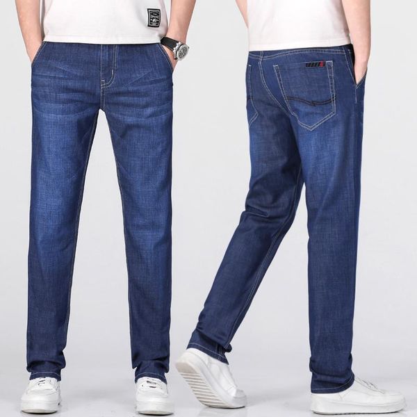 men's jeans 2021 summer thin blue business smart casual cotton stretch straight-leg denim pants male brand clothes
men's jeans 2021 summer thin blue business smart casual cotton stretch straight-leg denim pants male brand clothes
