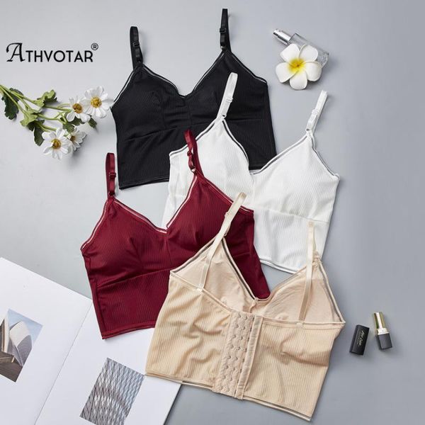 camisoles & tanks athvotar women crop v-neck tight tube backless adjustable sleeveless camisole base underwear, Black;white
camisoles & tanks athvotar women crop v-neck tight tube backless adjustable sleeveless camisole base underwear, Black;white