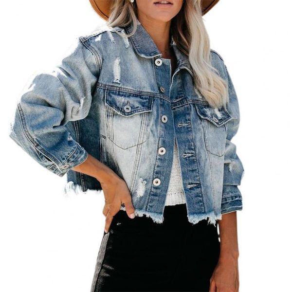 women's jackets coat winter/autumn 2021 long sleeve ripped denim trendy classic women jacket for dating wearing, Black;brown
women's jackets coat winter/autumn 2021 long sleeve ripped denim trendy classic women jacket for dating wearing, Black;brown