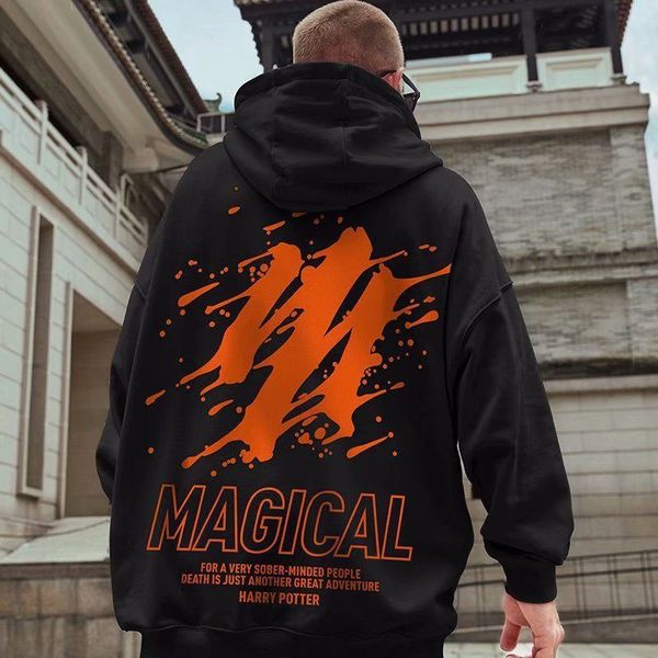 mens sweater oversize sweater men's hooded fashion brand fat hip hop loose trend plus oversized jacket, Black
mens sweater oversize sweater men's hooded fashion brand fat hip hop loose trend plus oversized jacket, Black