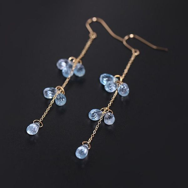 dangle & chandelier daimi sky blue z earrings female yellow 14k gold injection faceted colorful treasure gift customization, Silver
dangle & chandelier daimi sky blue z earrings female yellow 14k gold injection faceted colorful treasure gift customization, Silver