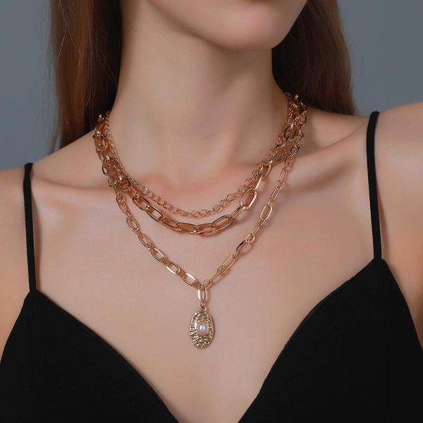 wholesale bohemia punk multi layers gold plating alloy coin charm pendant women necklace necklaces, Silver
wholesale bohemia punk multi layers gold plating alloy coin charm pendant women necklace necklaces, Silver