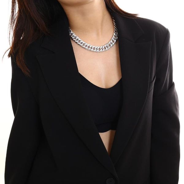 stainless steel necklace for women chain on the neck choker necklaces fashion jewelry accessories jewellery chains, Silver
stainless steel necklace for women chain on the neck choker necklaces fashion jewelry accessories jewellery chains, Silver