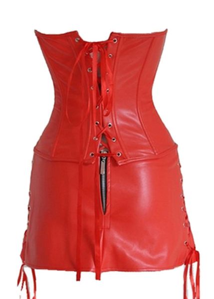 Sexy Faux leather Overbust Corset+Skirt PU Showgirl Suit Skirt Bodyshaper Lingerie hot clubwear Plus Size -6XL, Black
Sexy Faux leather Overbust Corset+Skirt PU Showgirl Suit Skirt Bodyshaper Lingerie hot clubwear Plus Size -6XL, Black