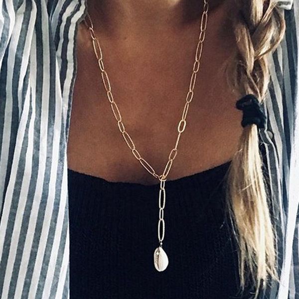 women seashell jewelry trendy shell pendants long sweater chain necklace colar bijoux femme gift pendant necklaces, Silver
women seashell jewelry trendy shell pendants long sweater chain necklace colar bijoux femme gift pendant necklaces, Silver