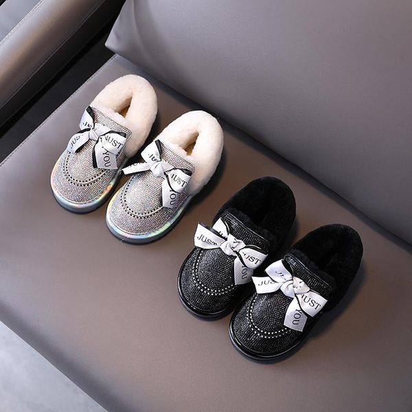 winter kids snow boots keep warm girls school bowknot rhinestone thickening comfortable cotton shoes 4-15 years old, Black;grey
winter kids snow boots keep warm girls school bowknot rhinestone thickening comfortable cotton shoes 4-15 years old, Black;grey