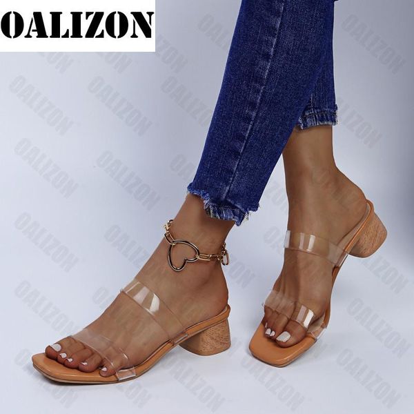 slippers women's summer gladiator sandals flip flops mid square heels pumps shoes women peep toe slides femme, Black
slippers women's summer gladiator sandals flip flops mid square heels pumps shoes women peep toe slides femme, Black