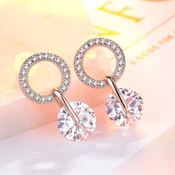 dangle & chandelier creative earrings inlaid zircon round ladies small and cute women's pendant with rhinestones jewelry, Silver
dangle & chandelier creative earrings inlaid zircon round ladies small and cute women's pendant with rhinestones jewelry, Silver
