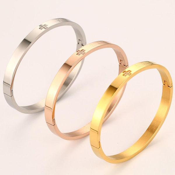 bangle 2021 european and american style fashion jewelry stainless steel zircon material english bracelet suitable for women, Black
bangle 2021 european and american style fashion jewelry stainless steel zircon material english bracelet suitable for women, Black