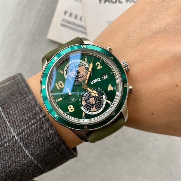 wristwatches men's full function timing, the earth figure in quartz watch dial can rotate. with racing timing, Slivery;brown
wristwatches men's full function timing, the earth figure in quartz watch dial can rotate. with racing timing, Slivery;brown