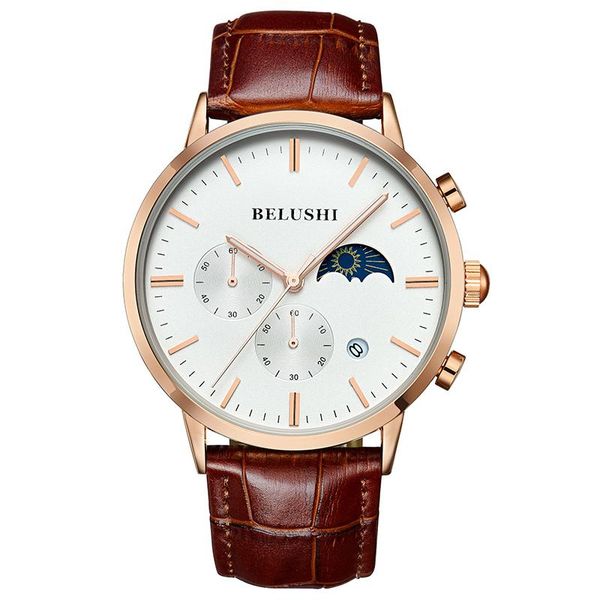 wristwatches business wristwatch for man waterproof men's watch genuine leather band lumious swimming clock., Slivery;brown
wristwatches business wristwatch for man waterproof men's watch genuine leather band lumious swimming clock., Slivery;brown