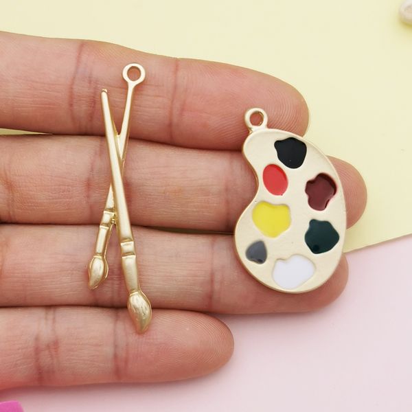 10pcs/lot paint tray painting pen enamel charms oil drop zinc alloy floating pendant fashion jewelry accessories matte golden, Bronze;silver
10pcs/lot paint tray painting pen enamel charms oil drop zinc alloy floating pendant fashion jewelry accessories matte golden, Bronze;silver