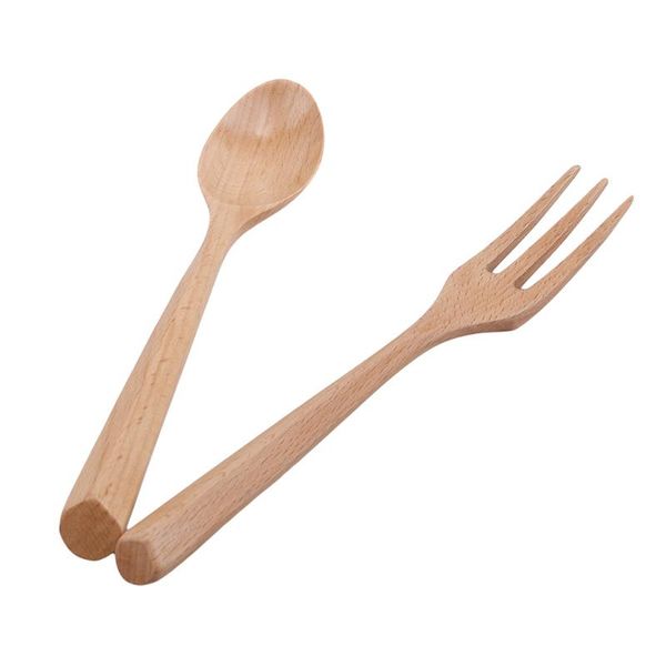 beech spoon japanese simple style natural solid color creative handle wooden fork kitchen tableware forks 
beech spoon japanese simple style natural solid color creative handle wooden fork kitchen tableware forks