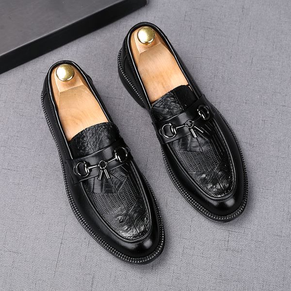 classical black men ribbon polished leatherl dress shoes luxury style slip on special wedding party groom oxford loafers h19
classical black men ribbon polished leatherl dress shoes luxury style slip on special wedding party groom oxford loafers h19