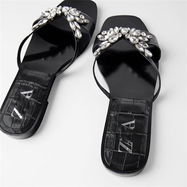 zar flat bottom sandals summer new acrylic water drill with open toe beach slippers for women 70% off factory store online sale, Black
zar flat bottom sandals summer new acrylic water drill with open toe beach slippers for women 70% off factory store online sale, Black