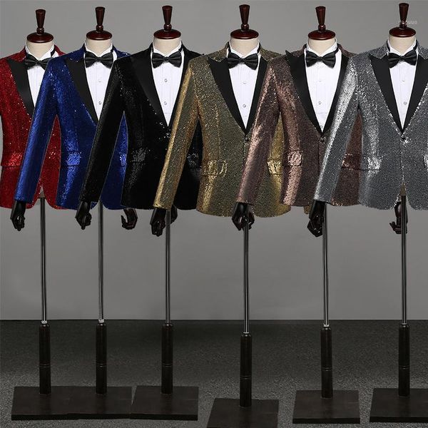 men's suits & blazers men clothes 2021 multicolor sequined blazer costumes nightclub bar singer dance costume host jacket, White;black
men's suits & blazers men clothes 2021 multicolor sequined blazer costumes nightclub bar singer dance costume host jacket, White;black