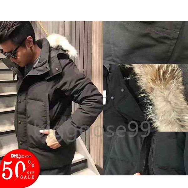 men's parke winter et canada hooded tick coat upscale fashion casual warm waterproof down coats, Black
men's parke winter et canada hooded tick coat upscale fashion casual warm waterproof down coats, Black