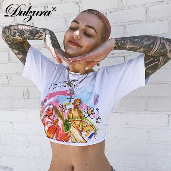 dulzura graffiti letter print women crop t shirts cotton loose casual 2021 summer clothes streetwear party basic tee, Black;white
dulzura graffiti letter print women crop t shirts cotton loose casual 2021 summer clothes streetwear party basic tee, Black;white