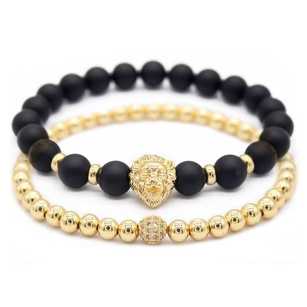 beaded, strands poshfeel luxury 2pcs/set gold lion bracelets & bangles 8mm natural stone bead bracelet set men jewelry gift mbr180300, Black
beaded, strands poshfeel luxury 2pcs/set gold lion bracelets & bangles 8mm natural stone bead bracelet set men jewelry gift mbr180300, Black