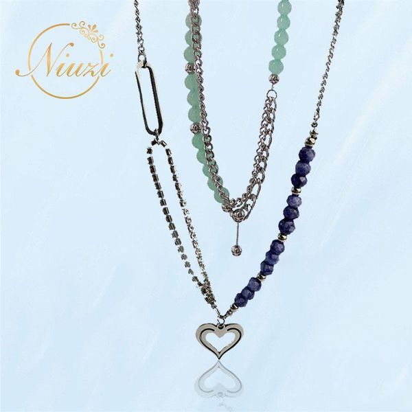 chains k- fashion fine beaded heart chain necklaces for women fresh blue pink rosary hollow out love pendants trend gifts, Silver
chains k- fashion fine beaded heart chain necklaces for women fresh blue pink rosary hollow out love pendants trend gifts, Silver