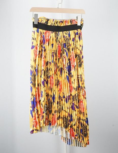 skirts early spring asymmetric yellow midi skirt women flowers printed pleated ladies floral wild stylish clothing, Black
skirts early spring asymmetric yellow midi skirt women flowers printed pleated ladies floral wild stylish clothing, Black
