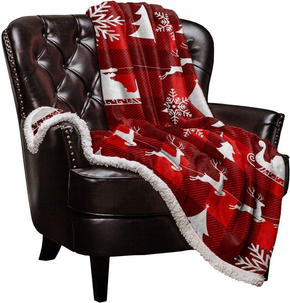 sherpa fleece blanket 50''x 80'' soft blanket for all season bed sofa outdoor travel, christmas lattice elk and snowflak
sherpa fleece blanket 50''x 80'' soft blanket for all season bed sofa outdoor travel, christmas lattice elk and snowflak