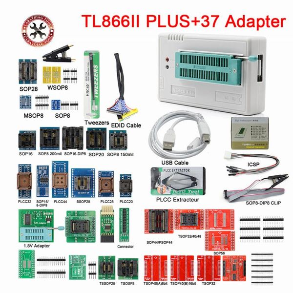 diagnostic tools overseas tl866ii plus universal minipro programmer tl866 nand flash avr pic bios usb est v11 +37pcs full adapters
diagnostic tools overseas tl866ii plus universal minipro programmer tl866 nand flash avr pic bios usb est v11 +37pcs full adapters