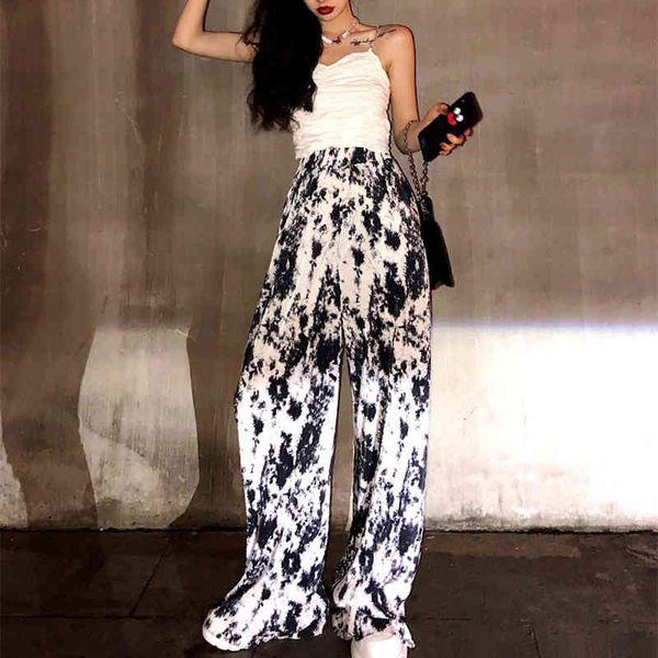capris more size fashion wide leg streetwear high waist sumizome vincing hip hop women's pants oversize, Black;white
capris more size fashion wide leg streetwear high waist sumizome vincing hip hop women's pants oversize, Black;white